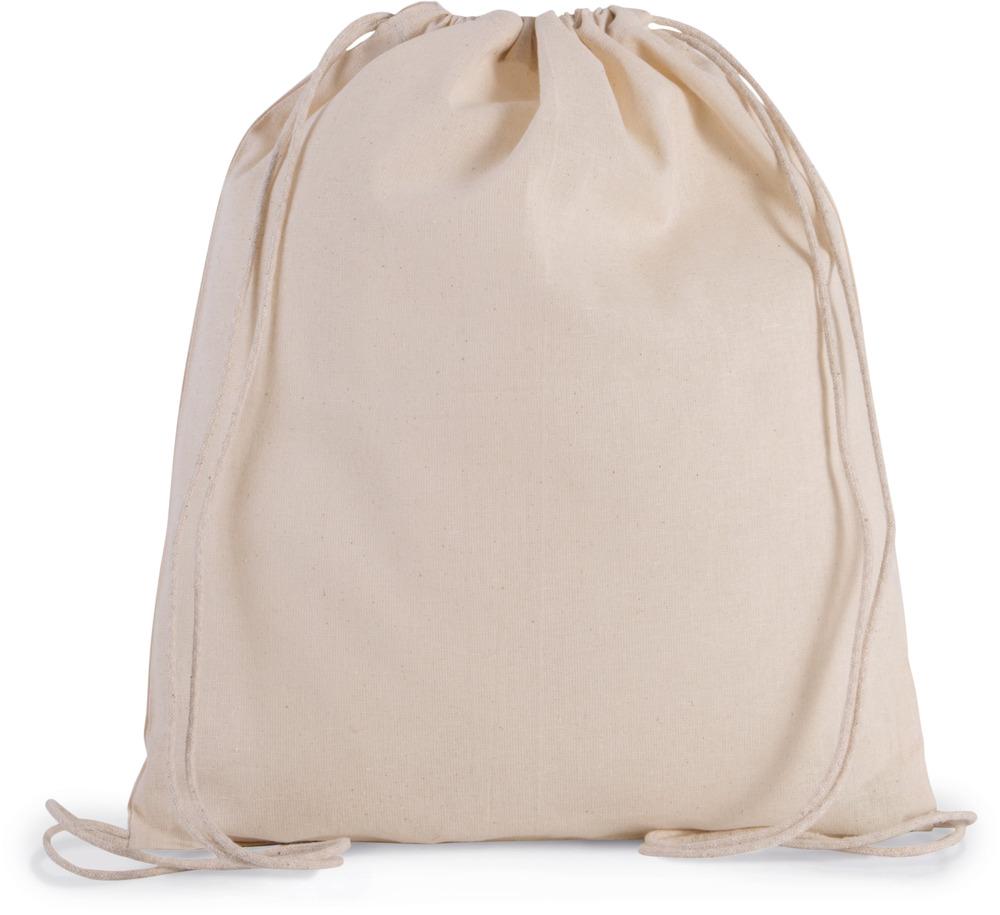 Kimood KI0147 - Kleiner Rucksack aus Bio-Baumwolle mit Kordeln