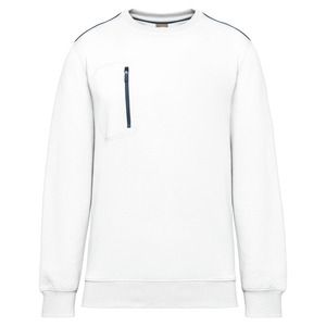 WK. Designed To Work WK403 - DayToDay Unisex-Sweatshirt mit kontrastfarbener zip Tasche