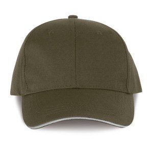 WK. Designed To Work WKP145 - 6-Panel-Cap mit Kontrast-Sandwichschirm Oeko-Tex