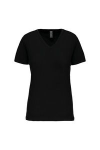 Kariban K3029IC - Damen-T-Shirt BIO150IC mit V-Ausschnitt Black