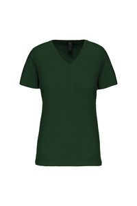 Kariban K3029IC - Damen-T-Shirt BIO150IC mit V-Ausschnitt Forest Green