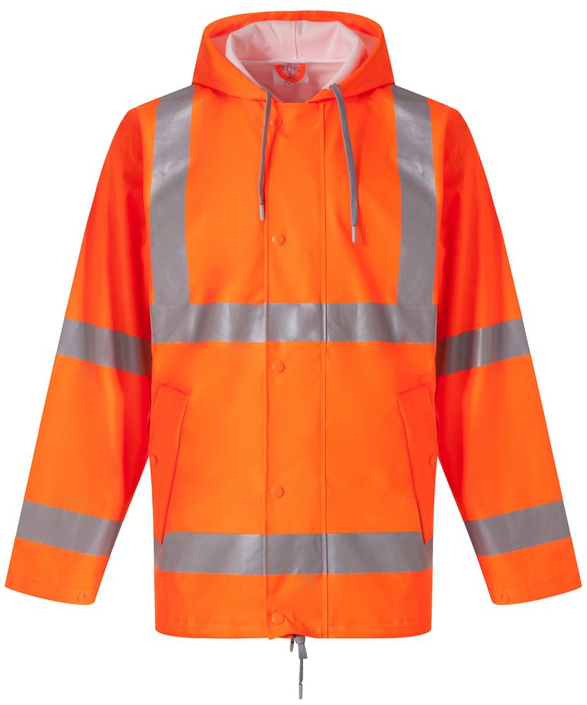 Yoko YHVS450 - Atmungsaktive Hi-Vis Soft Flex Regenjacke