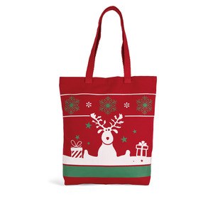 Kimood KI0733 - Einkaufstasche mit Weihnachtsmotiven