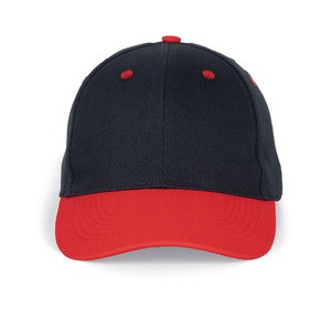 K-up KP188 - 6-Panel-Kappe Navy / Red