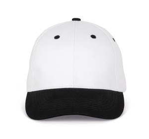 K-up KP188 - 6-Panel-Kappe Weiß / Schwarz