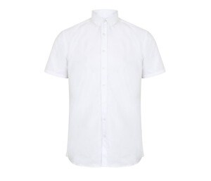 HENBURY HY517R - Herren Oxford-Hemd  Weiß
