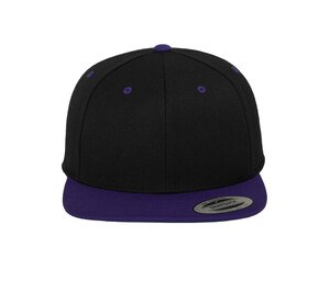 Flexfit 6089MT - Zweifarbige Snapback-Kappe Black / Purple