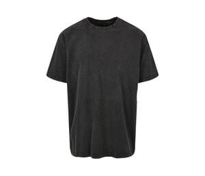 BUILD YOUR BRAND BY189 - Verfärbtes T-Shirt für Männer Black
