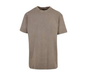 BUILD YOUR BRAND BY189 - Verfärbtes T-Shirt für Männer Dark Khaki
