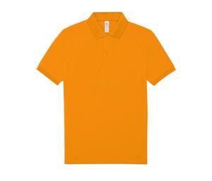 B&C BCU424 - Kurzärmeliges Poloshirt aus feinem Piqué Meta Orange
