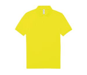 B&C BCU424 - Kurzärmeliges Poloshirt aus feinem Piqué Pixel Lime