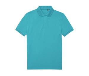 B&C BCU428 - Herren-Poloshirt 65/35 aus recyceltem Polyester Pop Turquoise