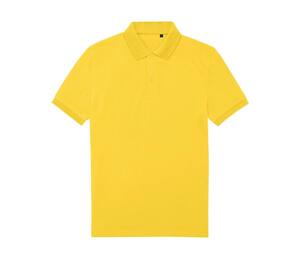 B&C BCU428 - Herren-Poloshirt 65/35 aus recyceltem Polyester Pop Yellow