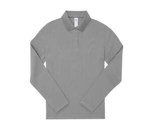 B&C BCW462 - Langärmeliges Poloshirt für Damen Sport Grey