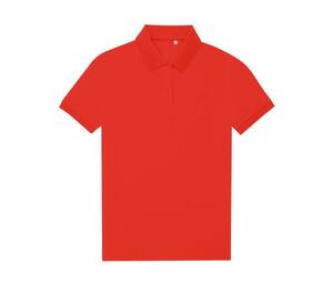 B&C BCW465 - Poloshirt für Frauen 65/35 aus recyceltem Polyester Pop Tomato