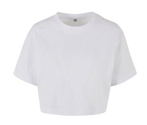 BUILD YOUR BRAND BY264 - Kurzes Damen T-Shirt Weiß