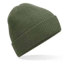 BEECHFIELD BF376R - Ribbed Beanie Olive Green