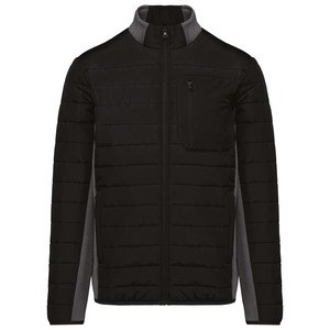 Kariban K6171 - Jacke aus zwei Materialien für Herren Black/Dark Grey Heather