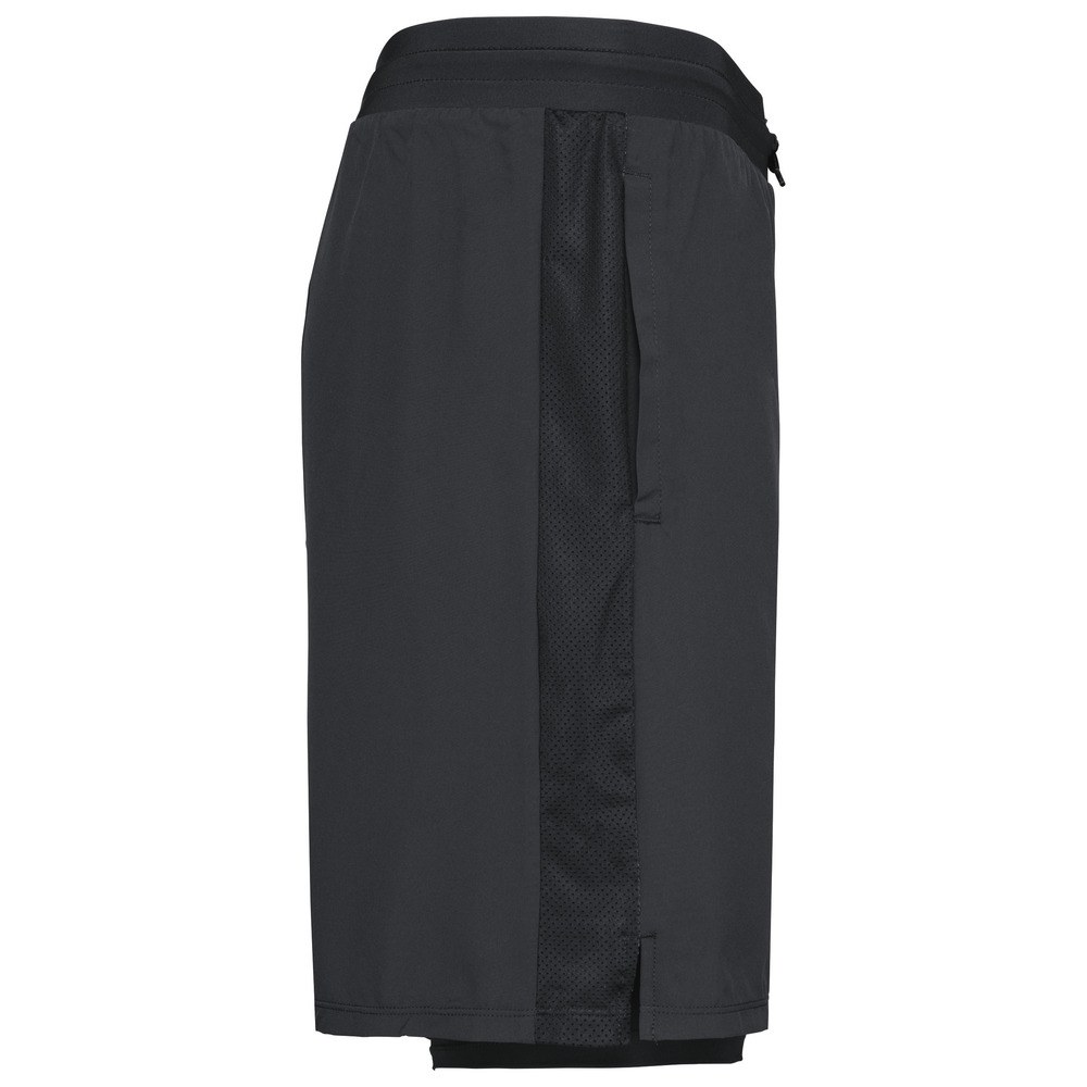 PROACT PA1032 - Umweltfreundliche 2-in-1-Shorts mit integrierter Untershort für Herren