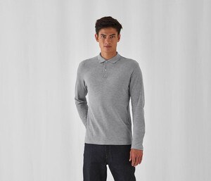 B&C ID1LS - Langarm Herren Poloshirt aus 100% Baumwolle