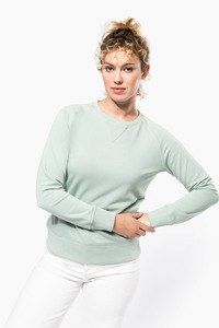 Kariban K481 - Damen Sweatshirt BIO-BAUMWOLLE Rundhalsausschnitt Raglanärmel