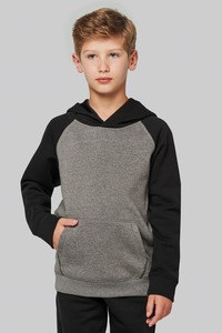 PROACT PA370 - Zweifarbiges Kapuzensweatshirt für Kinder