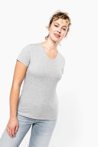 Kariban K3015 - Kurzarm-Damen-T-Shirt mit V-Ausschnitt