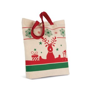 Kimood KI0733 - Einkaufstasche mit Weihnachtsmotiven