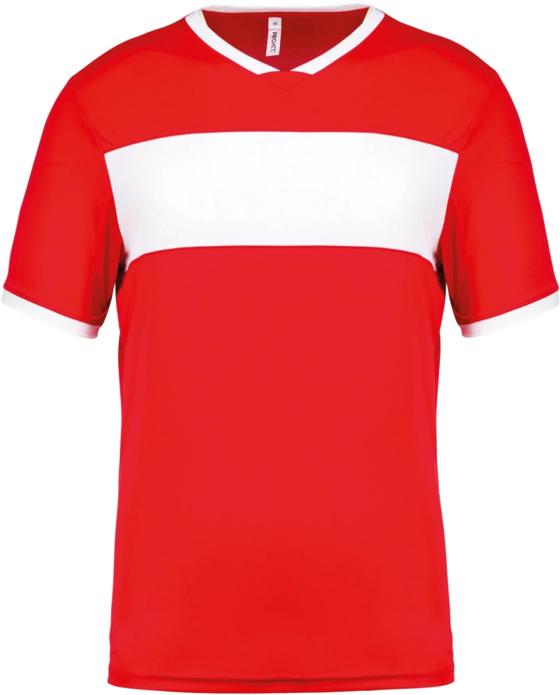 Kurzarm-Trikot für Erwachsene - Sporty Red / White